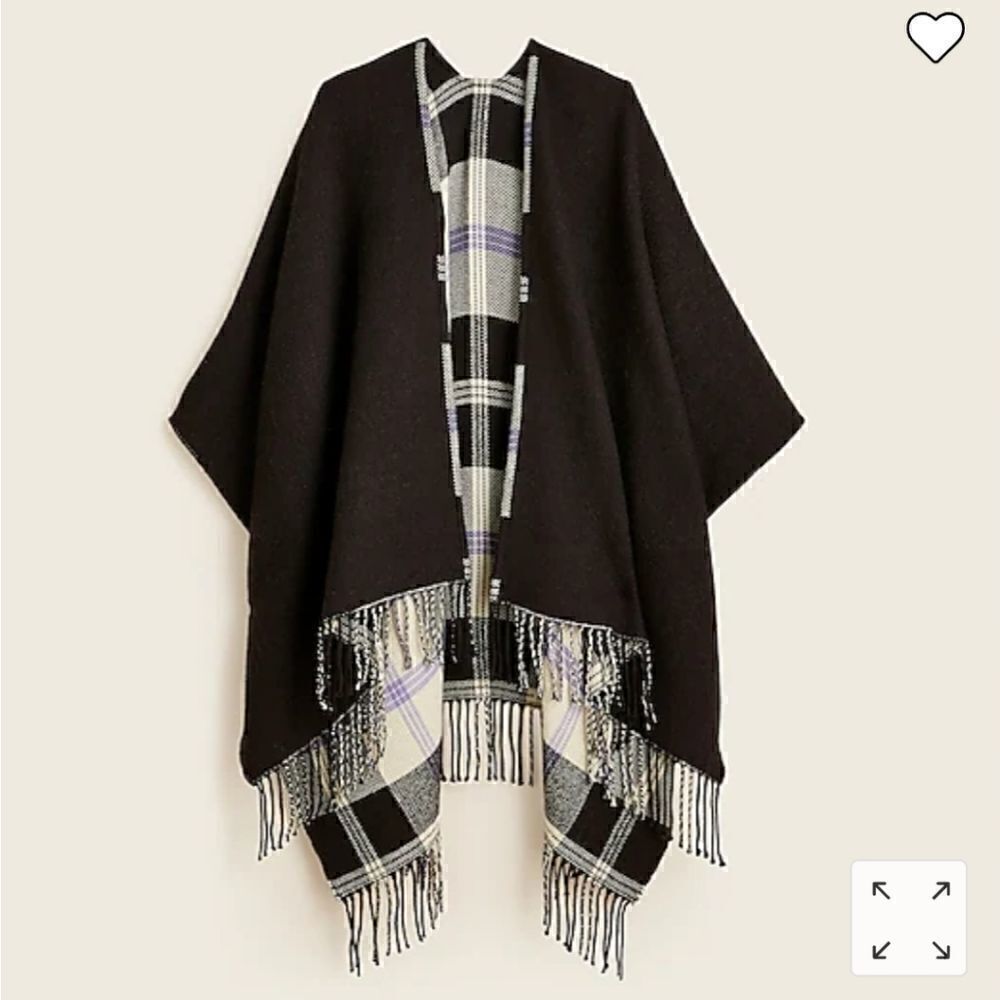 J CREW Wool Wrap Blanket Reversible NWT - Picture 3 of 6